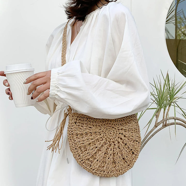 Eirinora | Crocheted Shoulder Bag in Bohemian Style