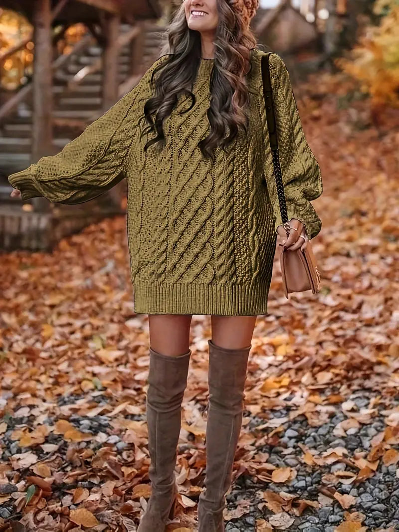 Chloé – Twisted Knit Sweater Dress