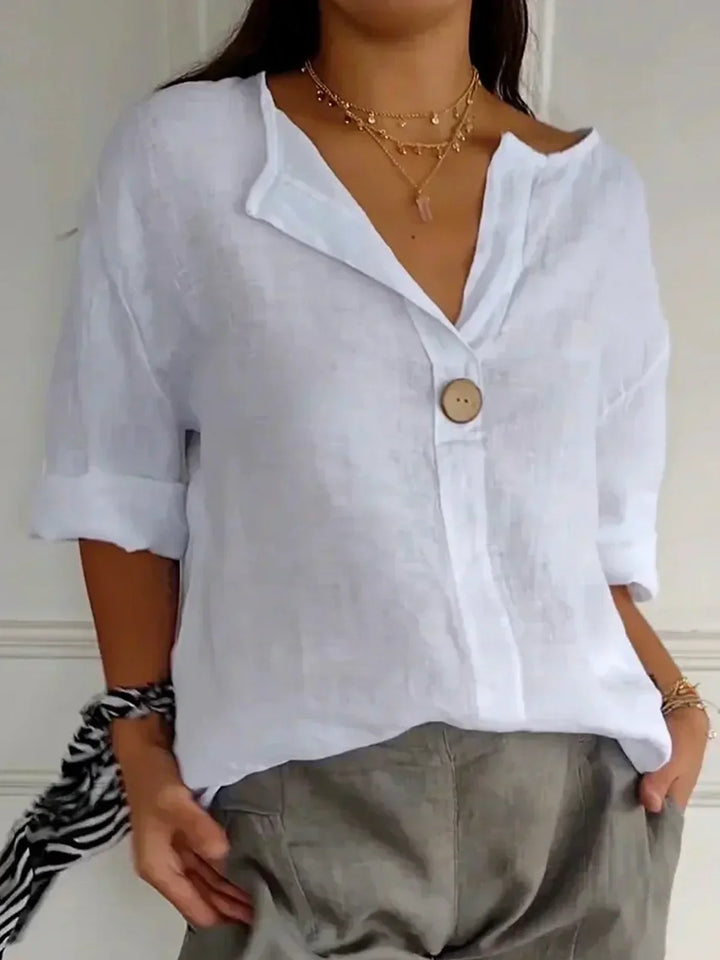 Irina™ | Casual V-Neck Blouse