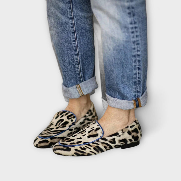 Greer – Casual Loafers with Leopard Print