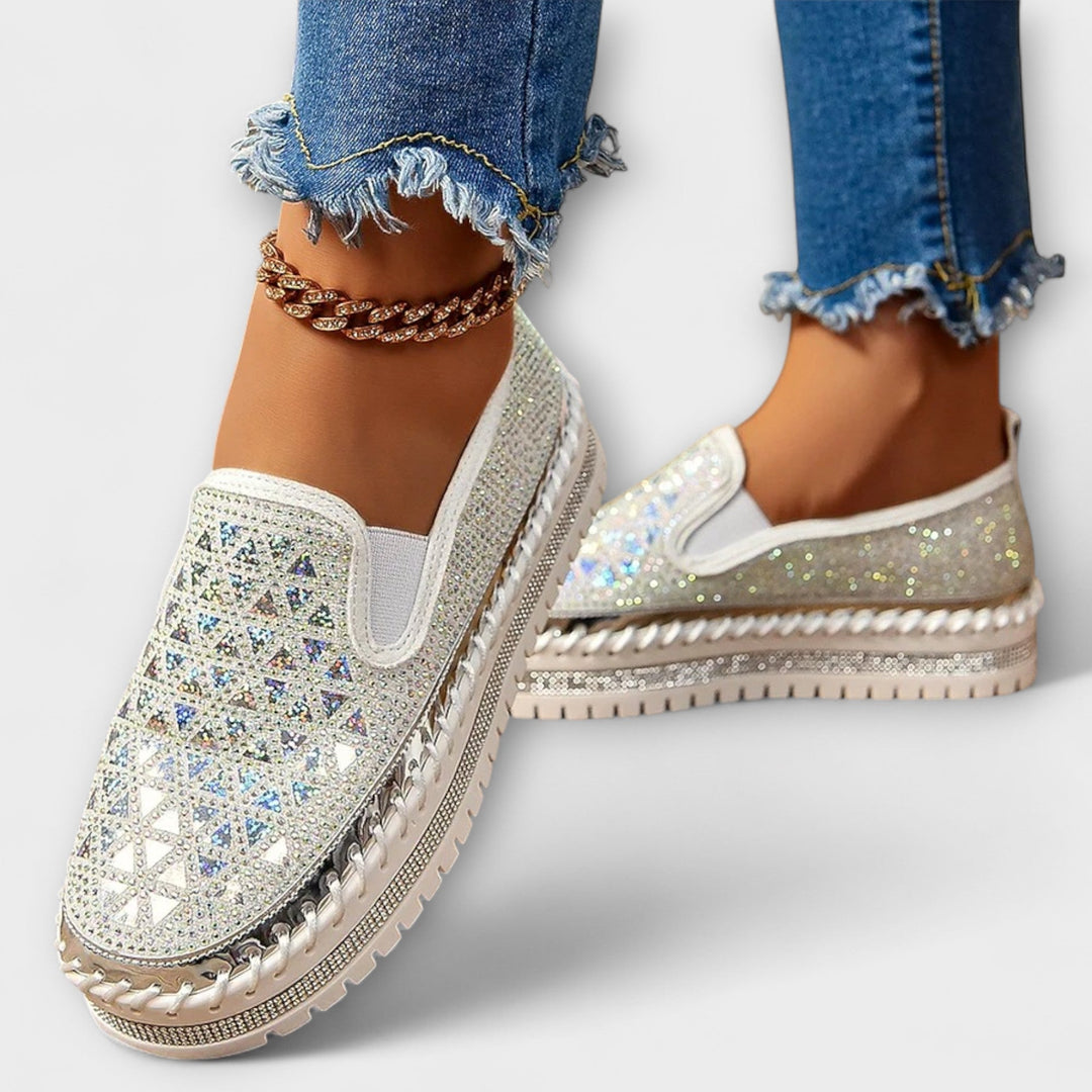 Vada – Slippers adorned with rhinestones