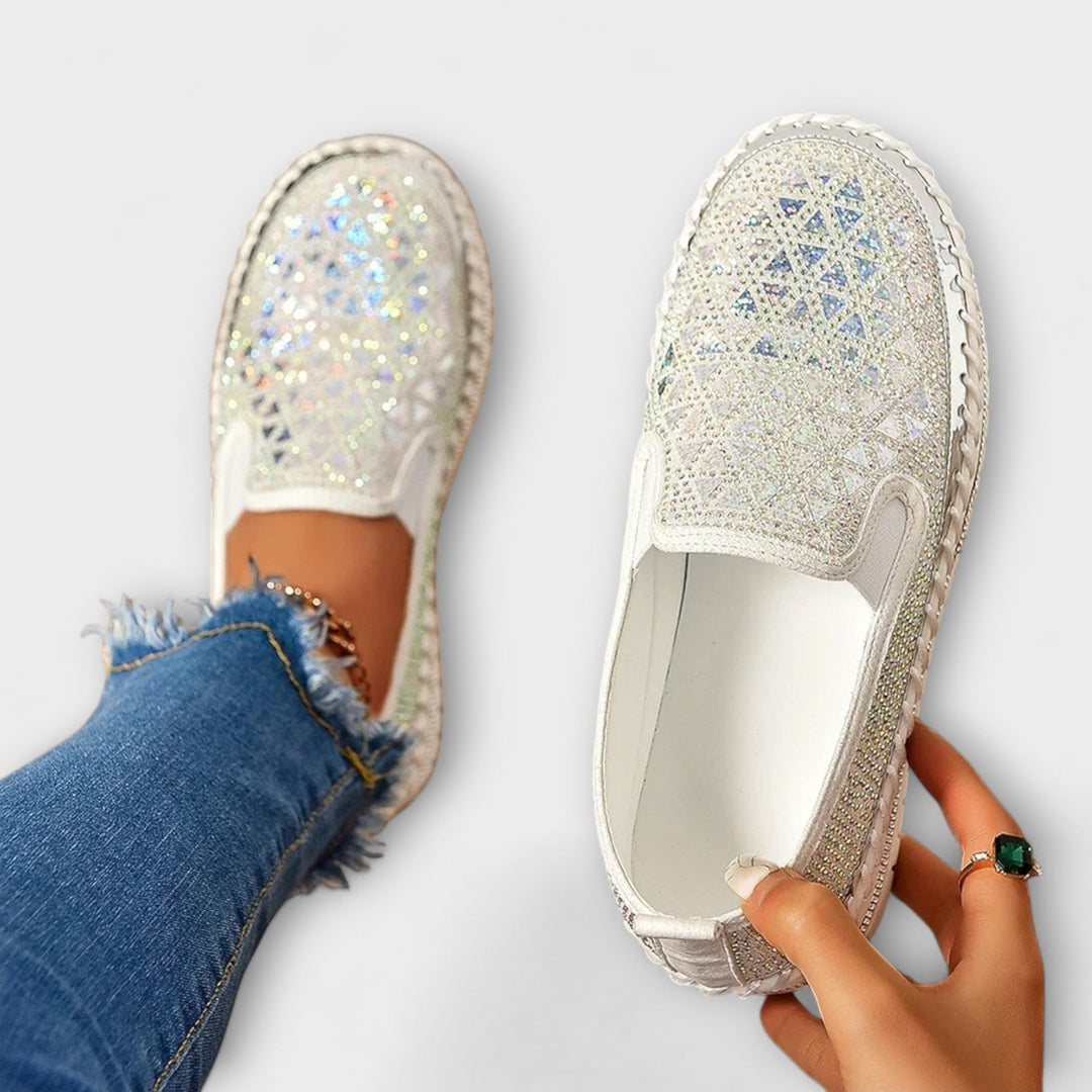 Vada – Slippers adorned with rhinestones