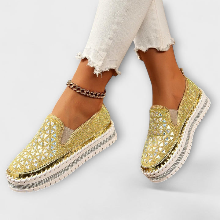 Vada – Slippers adorned with rhinestones