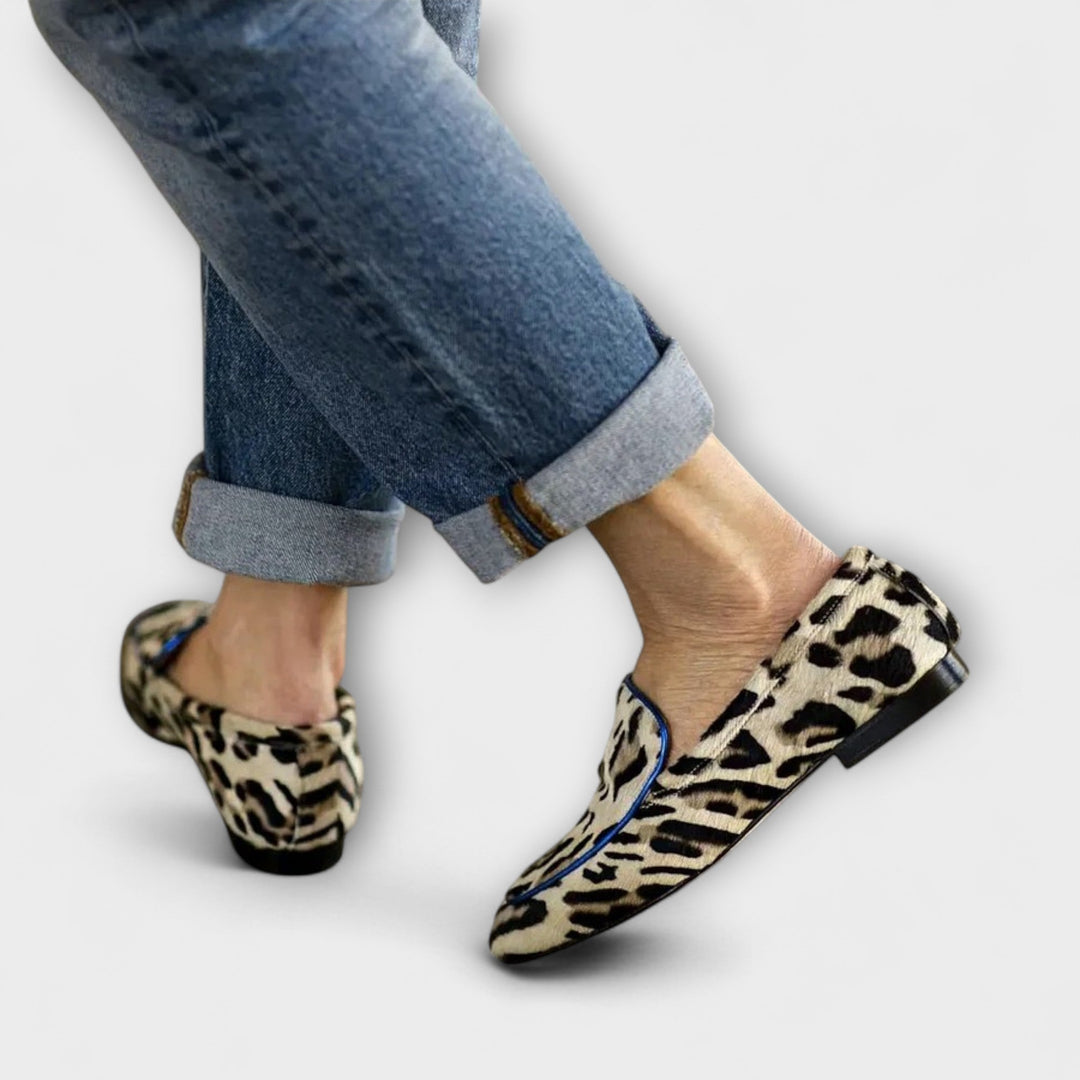 Greer – Casual Loafers with Leopard Print