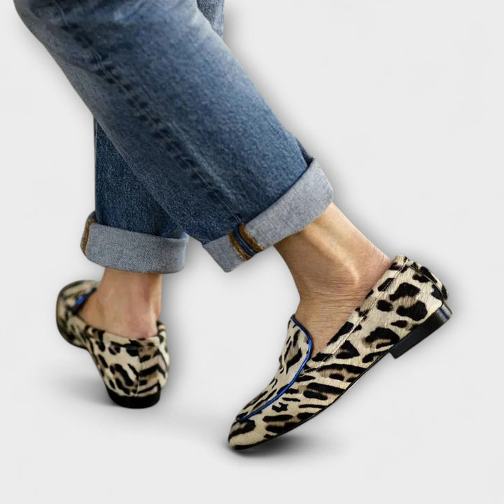 Greer – Casual Loafers with Leopard Print