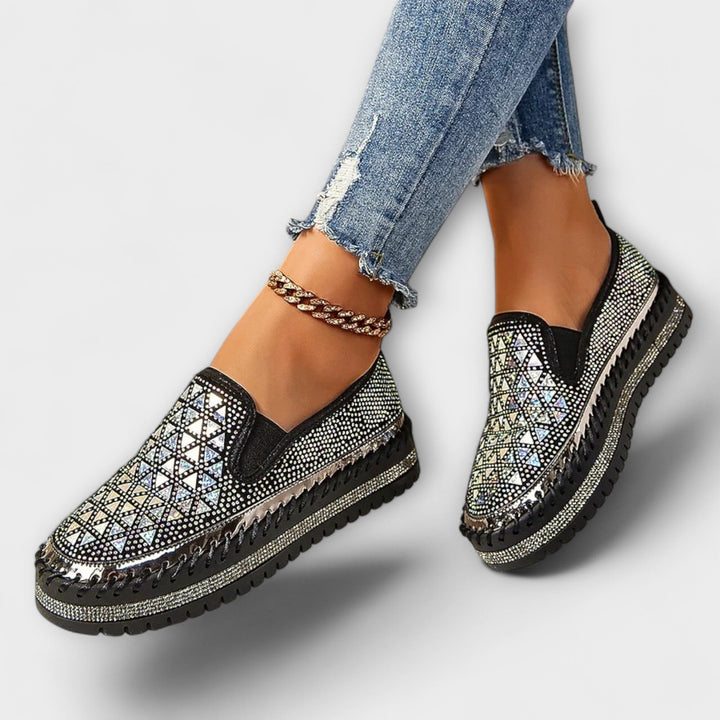 Vada – Slippers adorned with rhinestones