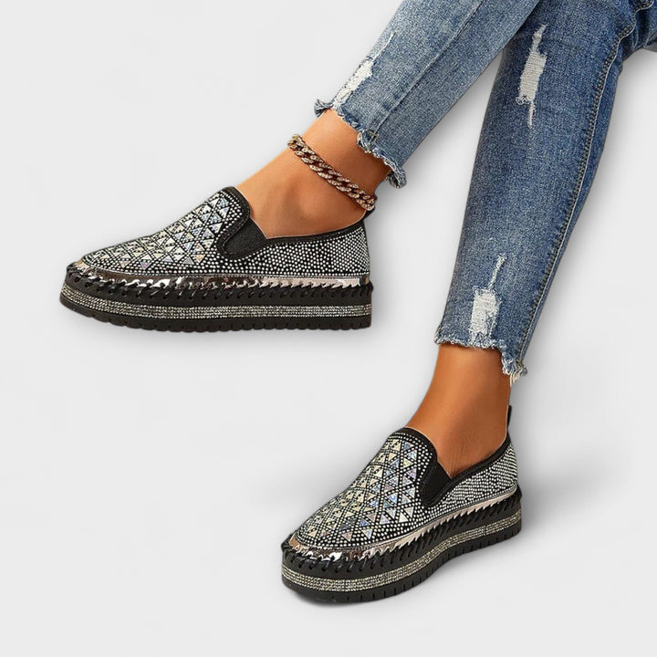 Vada – Slippers adorned with rhinestones
