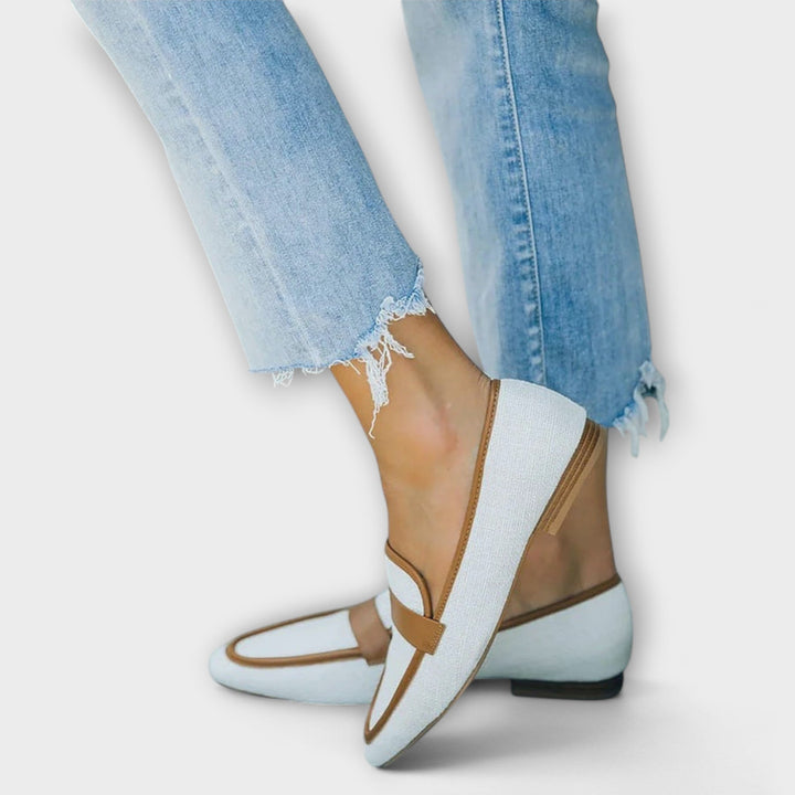 Elowen – Retro Leather Loafer in Casual Style