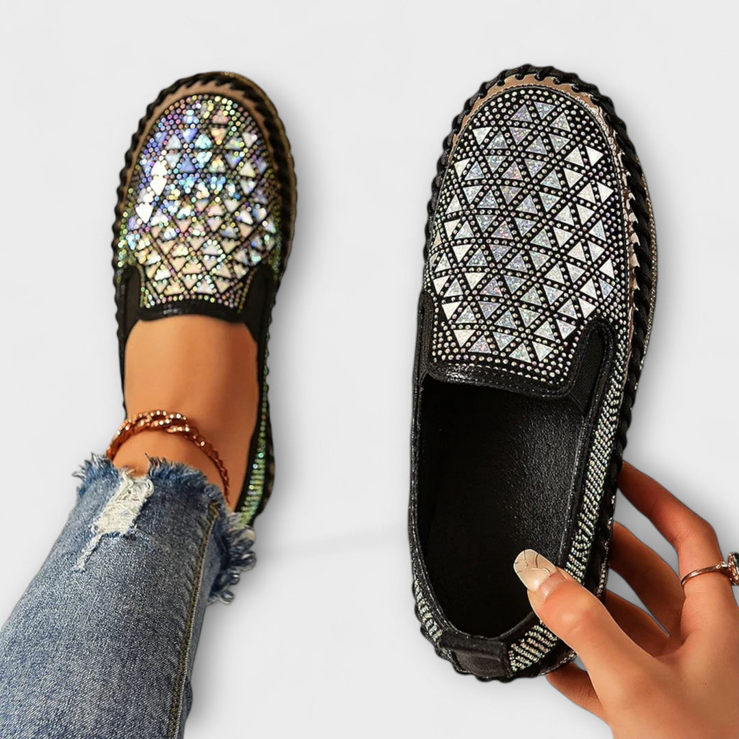 Vada – Slippers adorned with rhinestones
