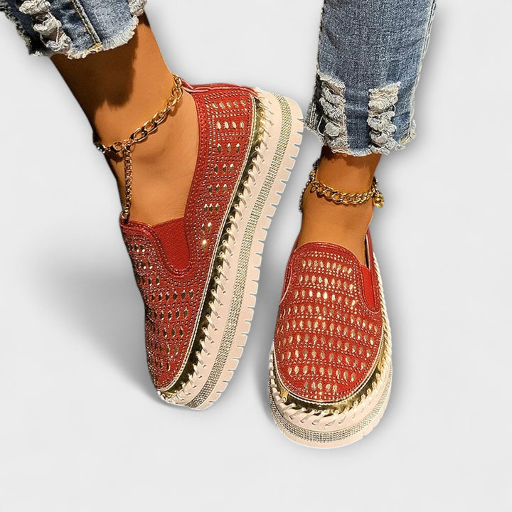 Thalia – Casual Platform Loafers with Round Toe