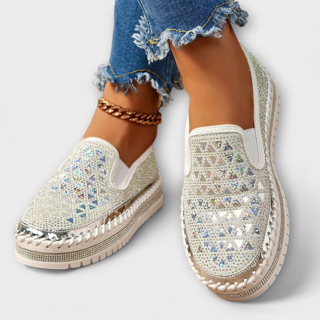 Vada – Slippers adorned with rhinestones