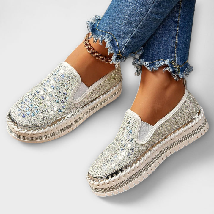 Vada – Slippers adorned with rhinestones
