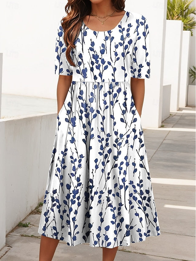 Yvonne | Floral Breezy Midi Dress