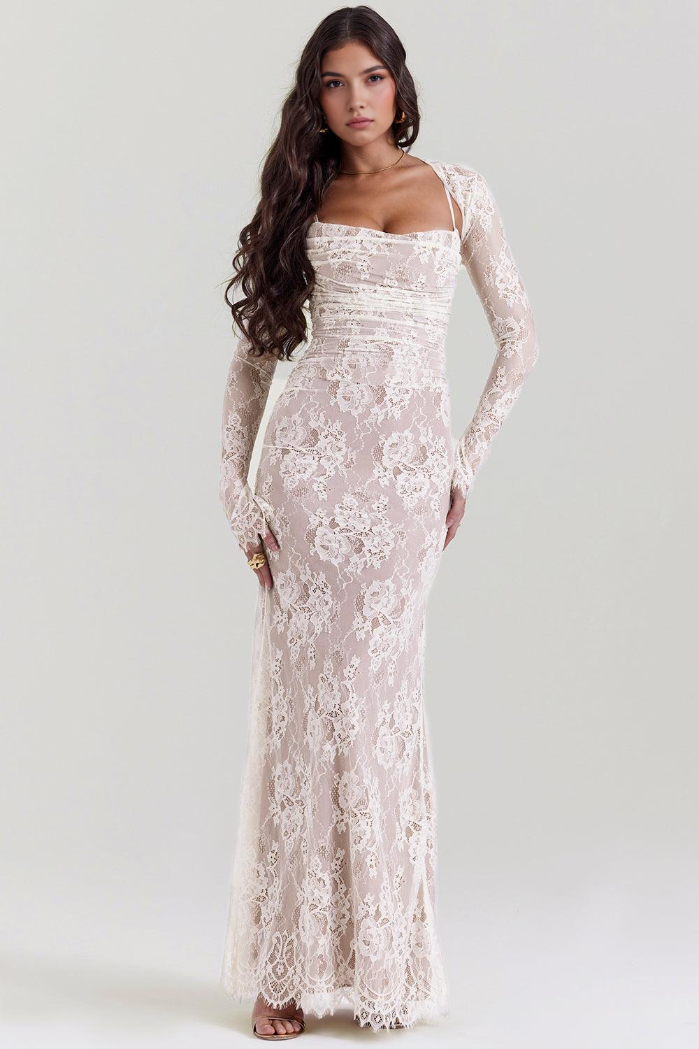 CELESTE - Lace Maxi Dress