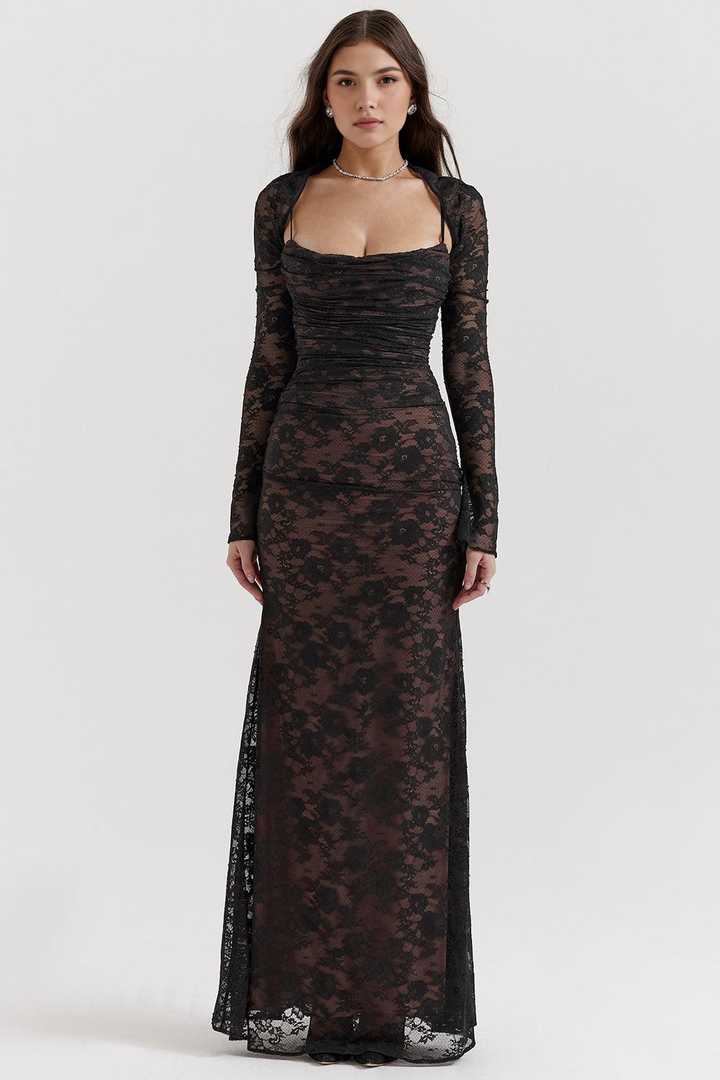 CELESTE - Lace Maxi Dress