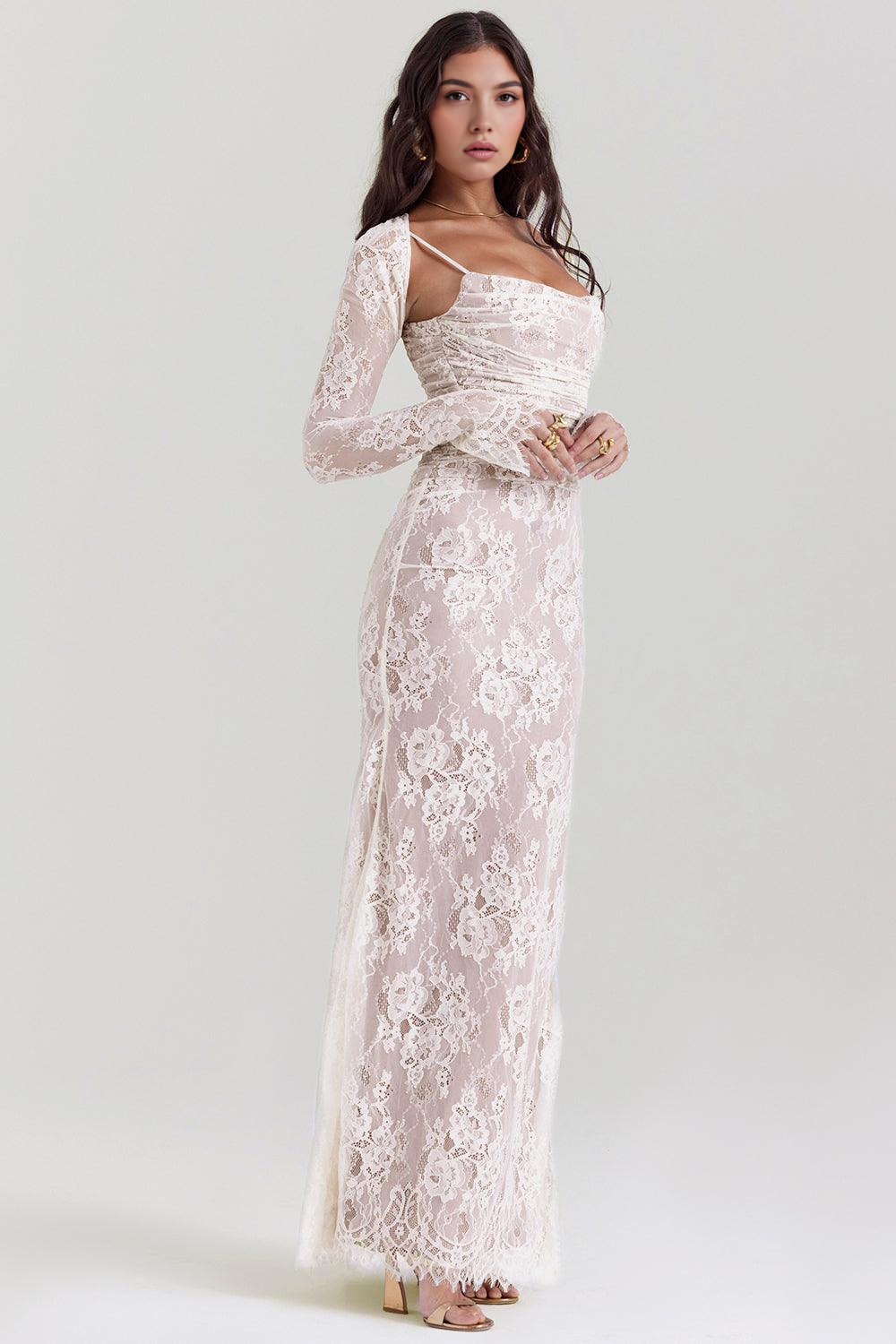 CELESTE - Lace Maxi Dress
