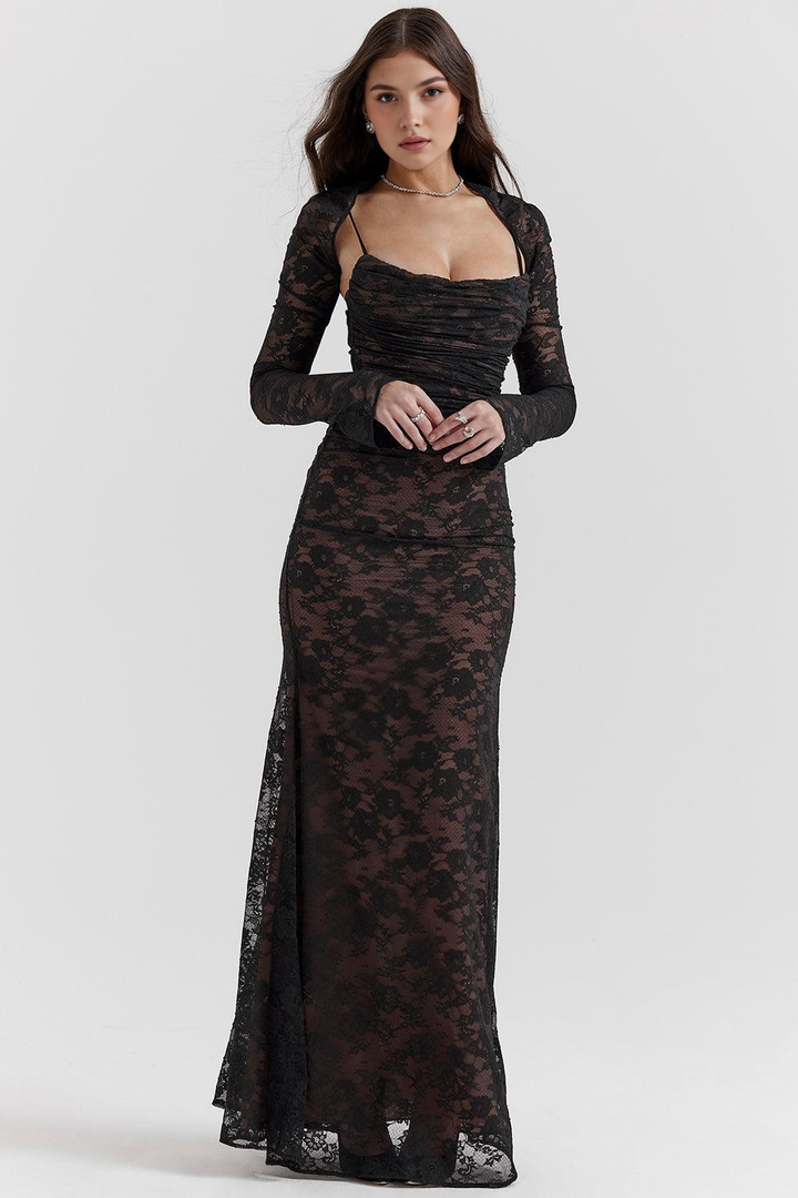 CELESTE - Lace Maxi Dress