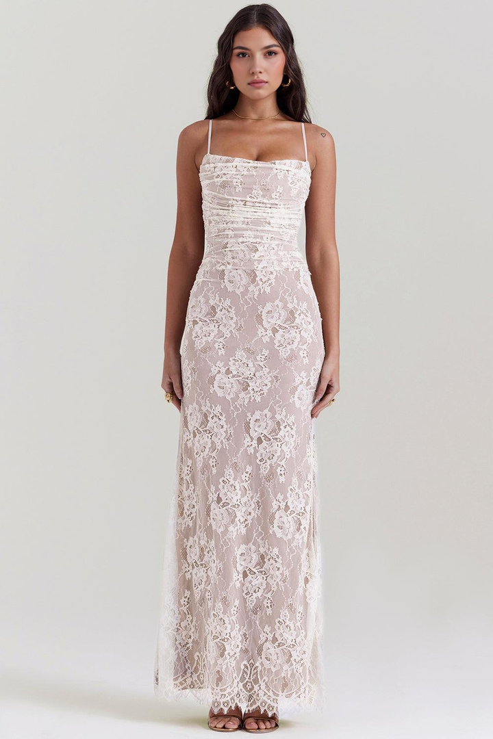CELESTE - Lace Maxi Dress