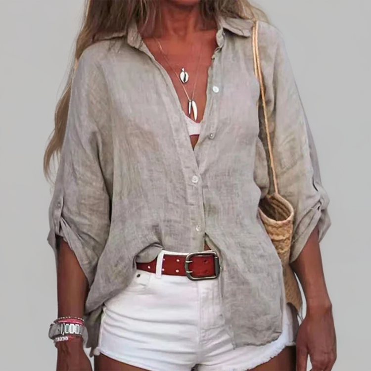 Alita┃Relaxed Solid Color Top