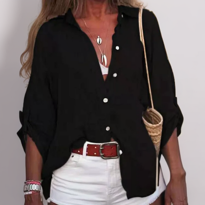 Alita┃Relaxed Solid Color Top