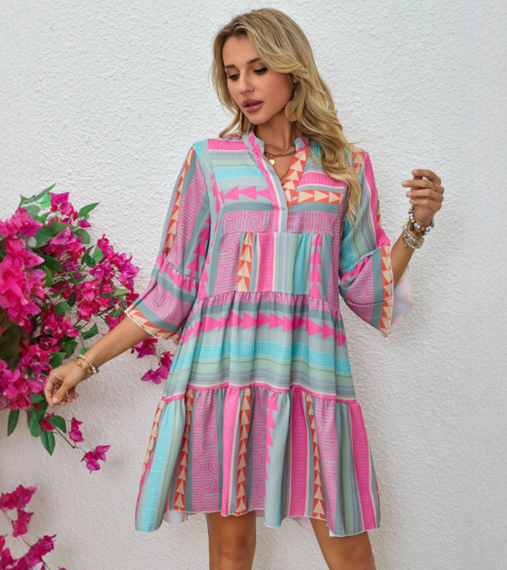 Ember - V-Neck A-Line Beach Dress (Almost sold out)