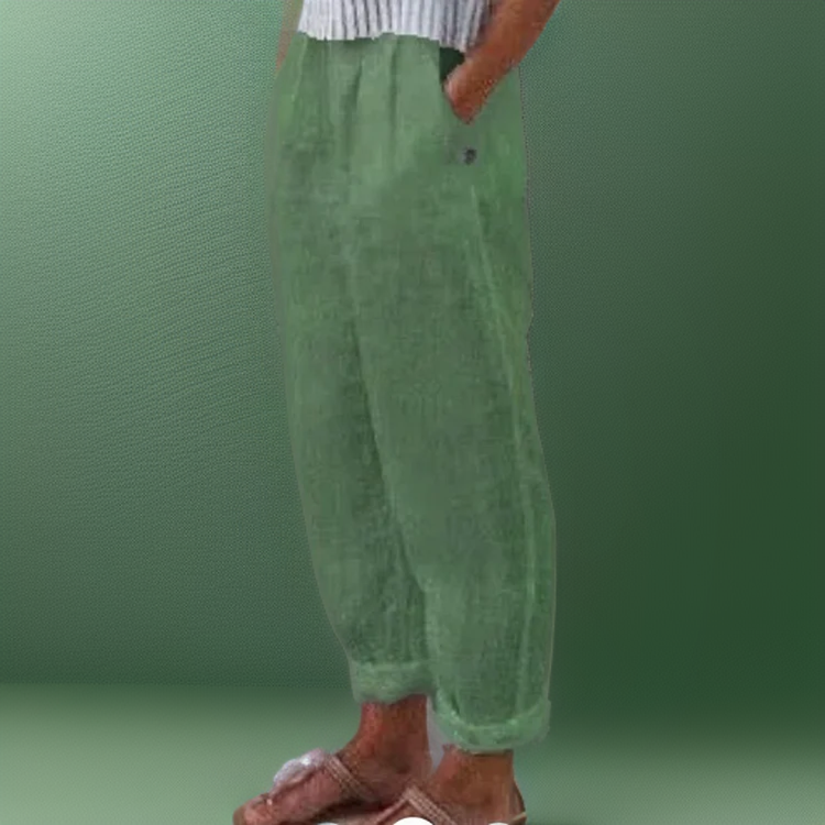 Diana | Loose Cotton and Linen Pants