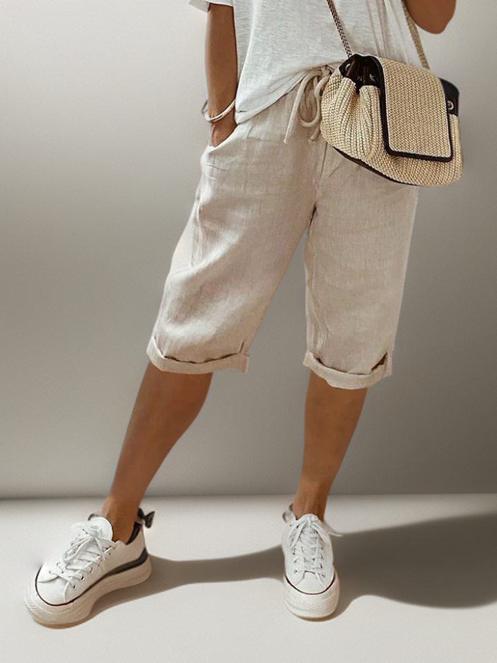 Beatrice | Pants with drawstring and side pockets