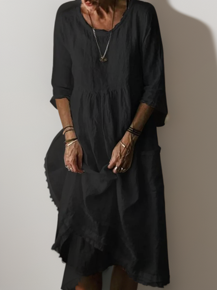 Carolien | Maxi dress with loose round neck