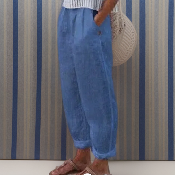 Diana | Loose Cotton and Linen Pants