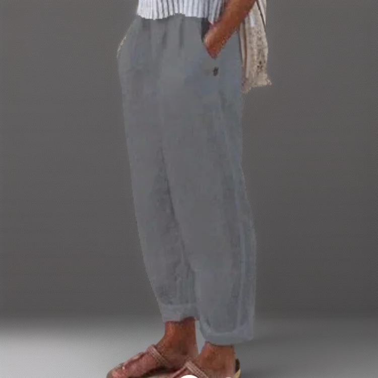 Diana | Loose Cotton and Linen Pants