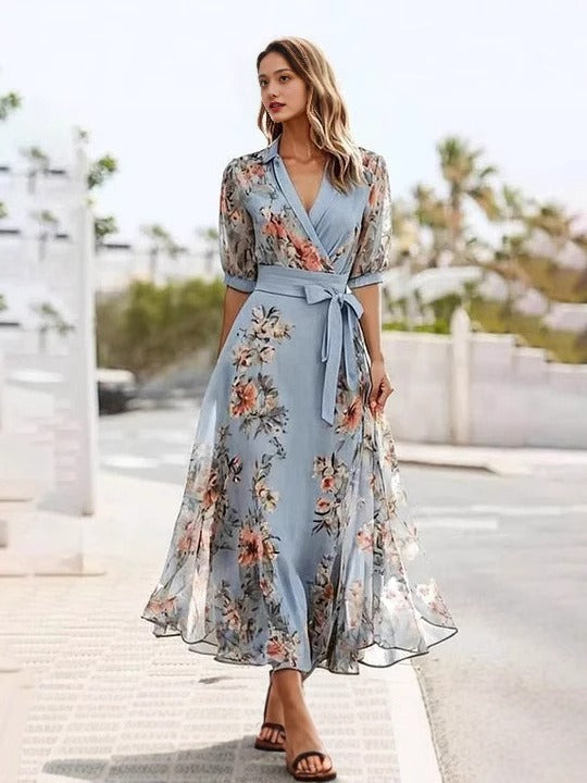 Victoria | Elegant V-Neck Dress