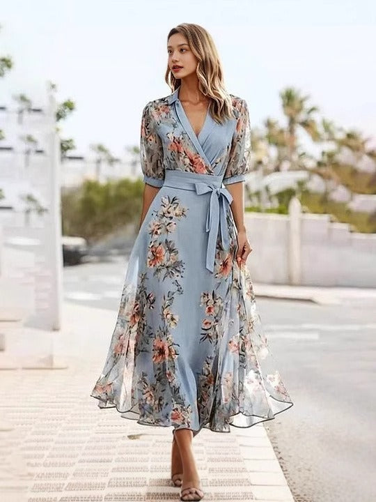 Victoria | Elegant V-Neck Dress