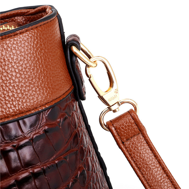 Alfrida | Elegant handbag with sophisticated crocodile embossing