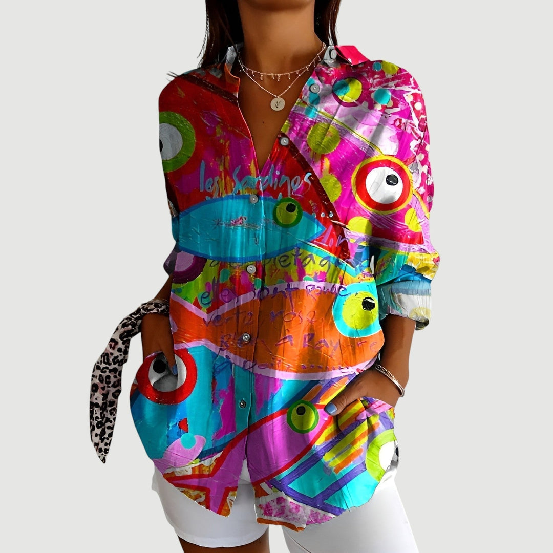 Karla™ | Artistic Flower Blouse