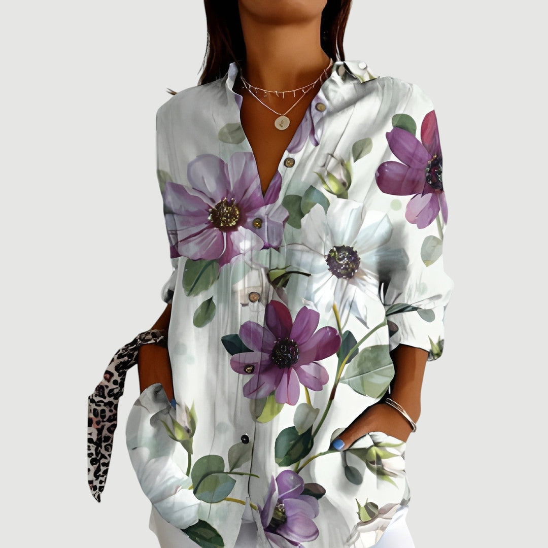 Silje™ | Artistic Flower Blouse