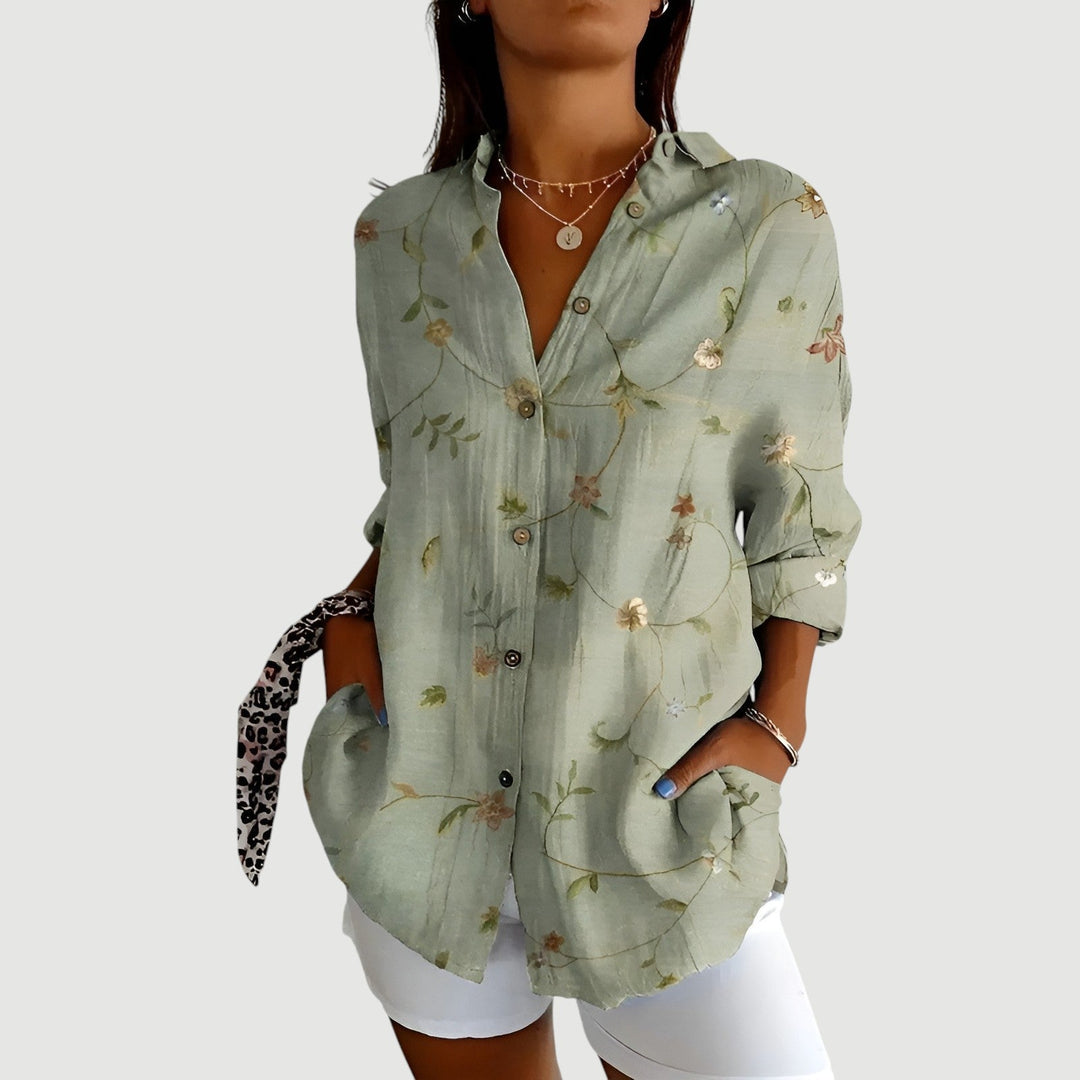 Amalie™ | Artistic Flower Blouse