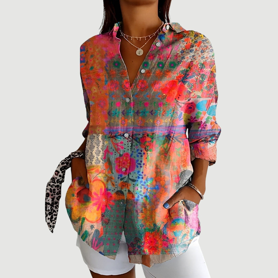 Alma™ | Artistic Flower Blouse