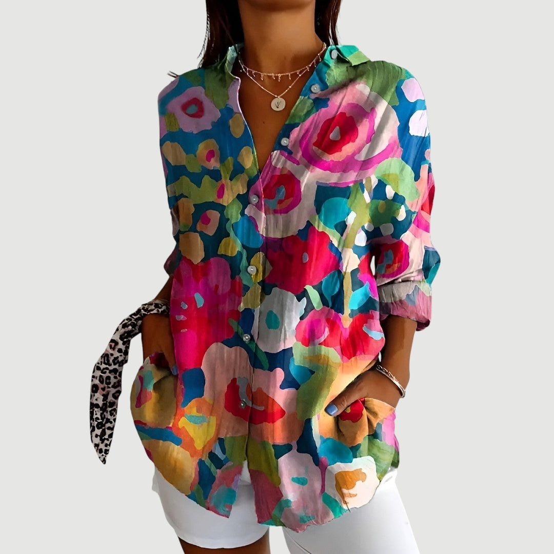Anna™ | Artistic Flower Blouse