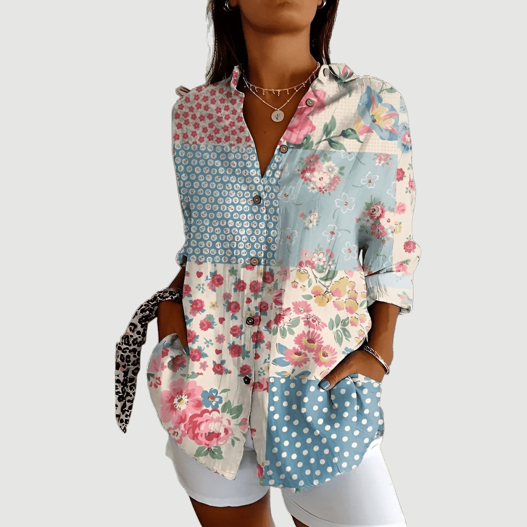 Liv™ | Artistic Flower Blouse