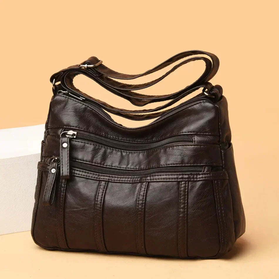Oriana | Luxury PU Leather Multi-Layer Pocket Bag
