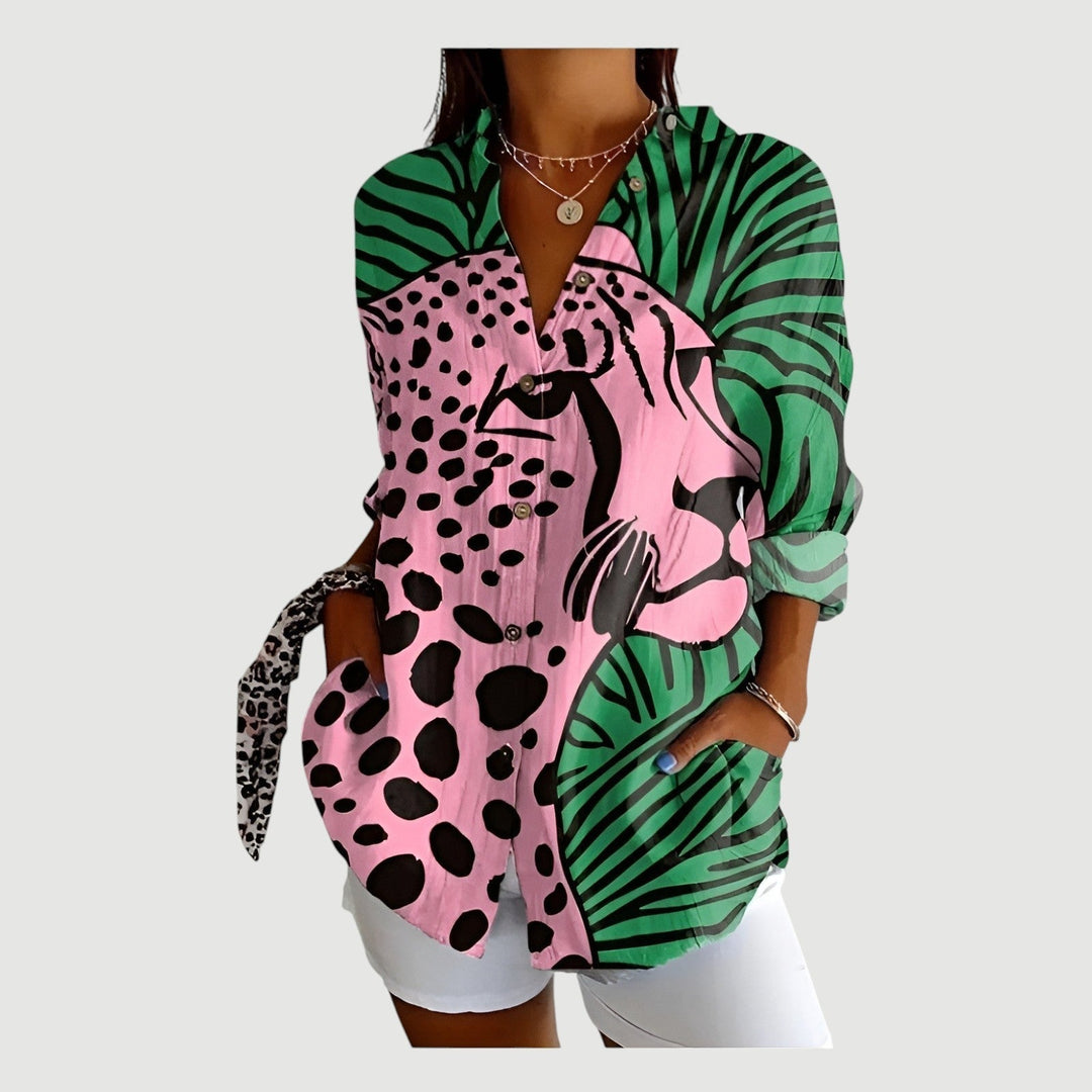 Vera™ | Artistic Flower Blouse
