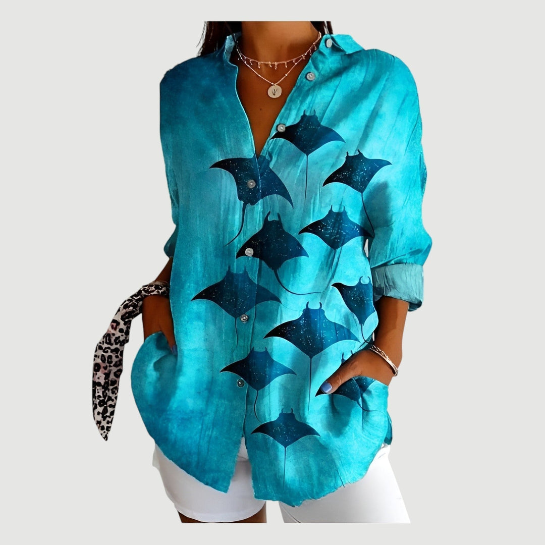 Iris™ | Artistic Flower Blouse