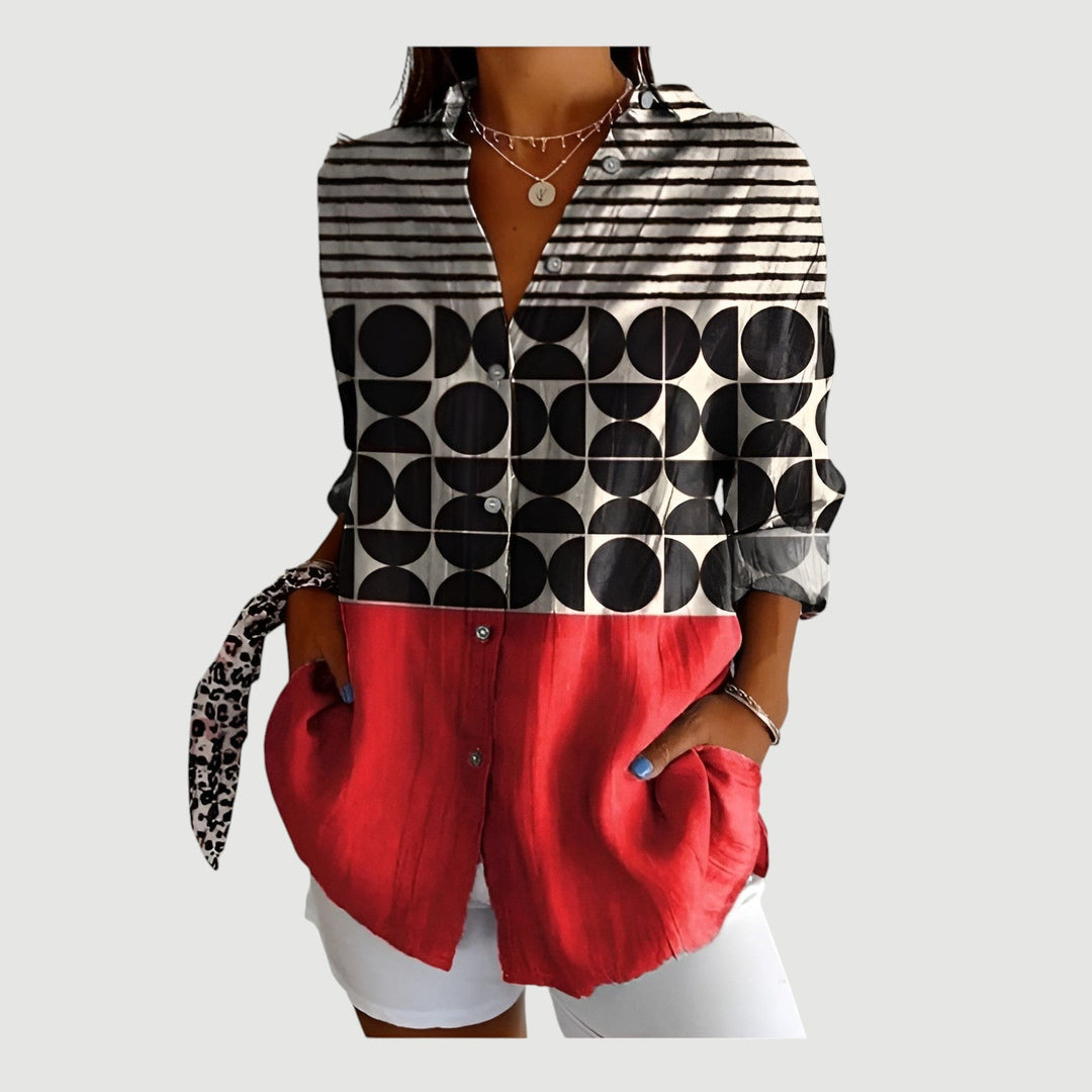 Sigrid™ | Artistic Flower Blouse