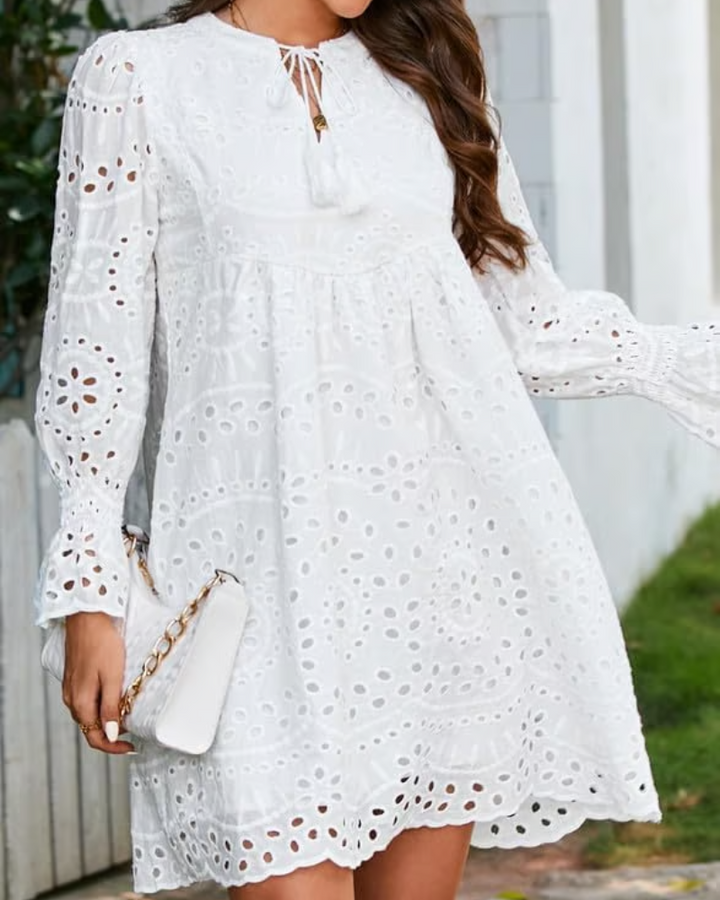 Raegan - Elegant Hollow-Out Midi Dress