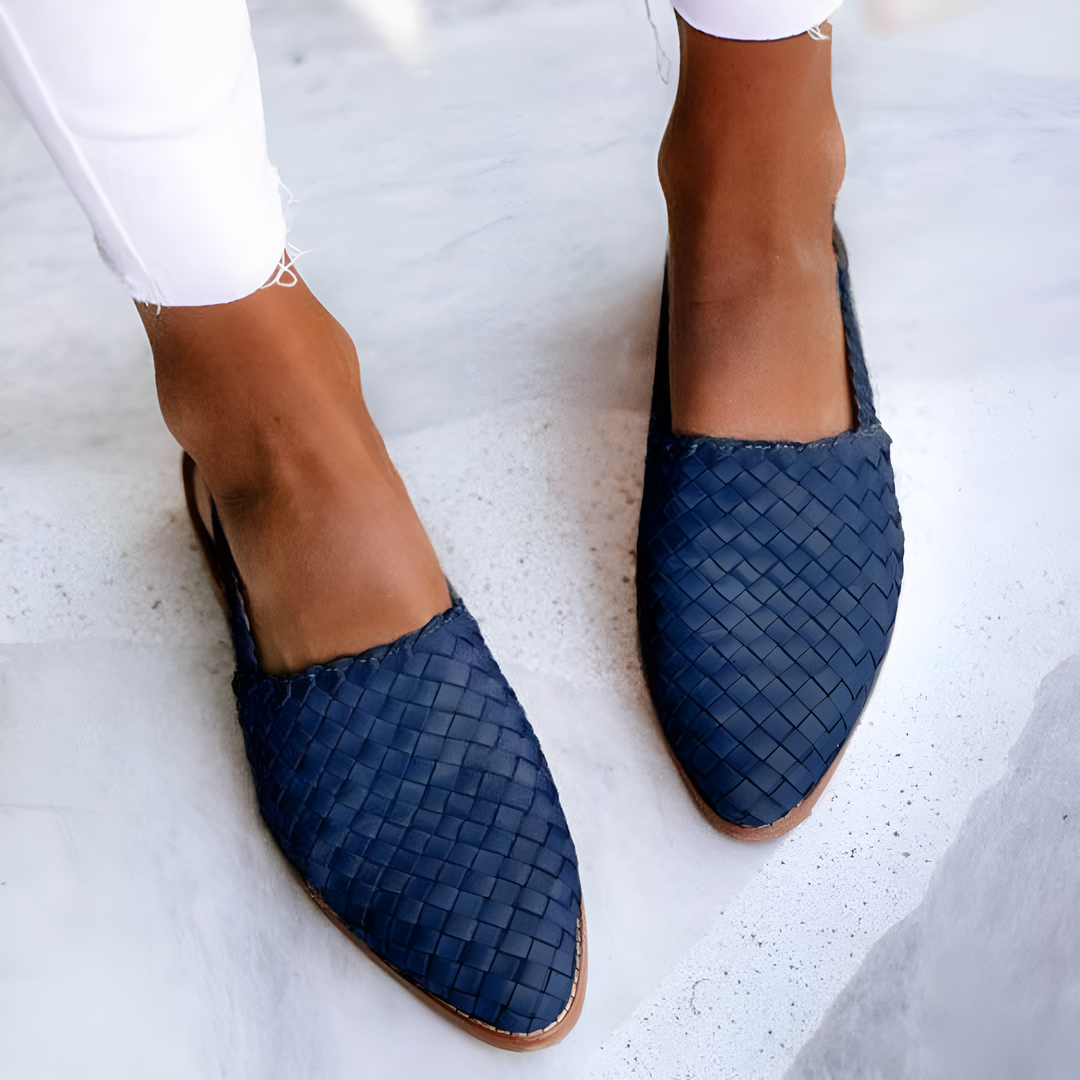 Noelle - Artisan Woven Flat Sandals