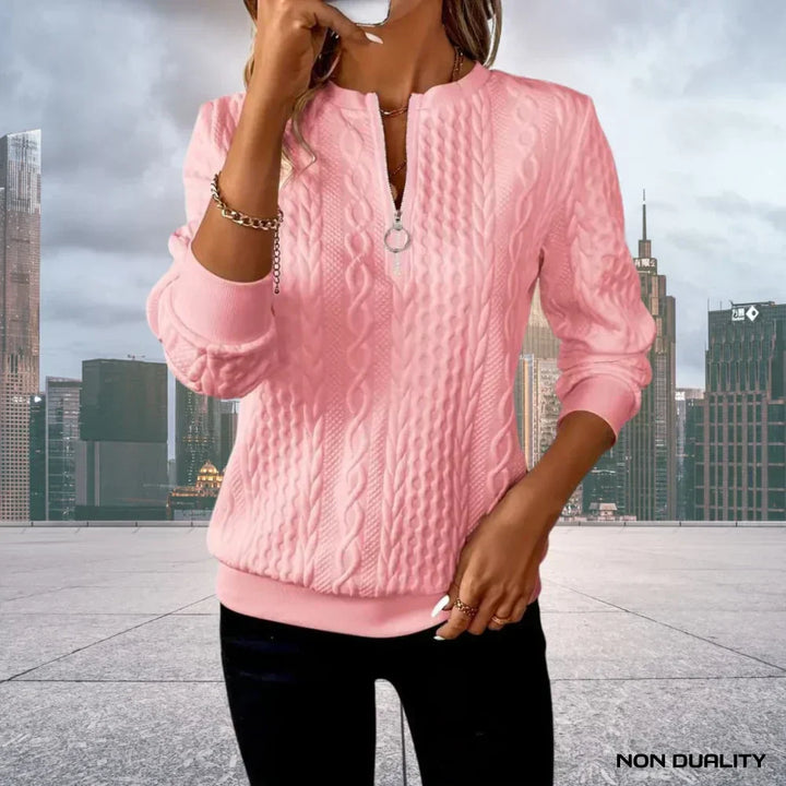 Gina - Non-Duality Zip-Up Sweater