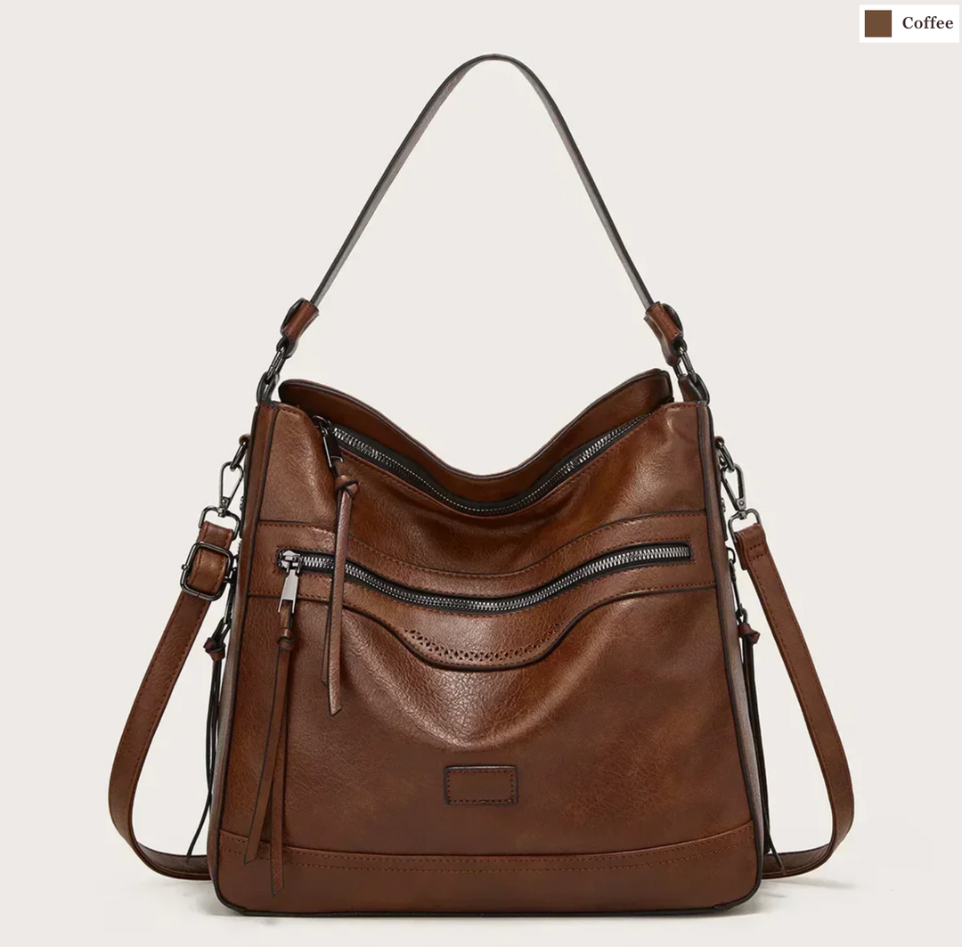 Malbjørg | Elegant shoulder bag with a wavy design