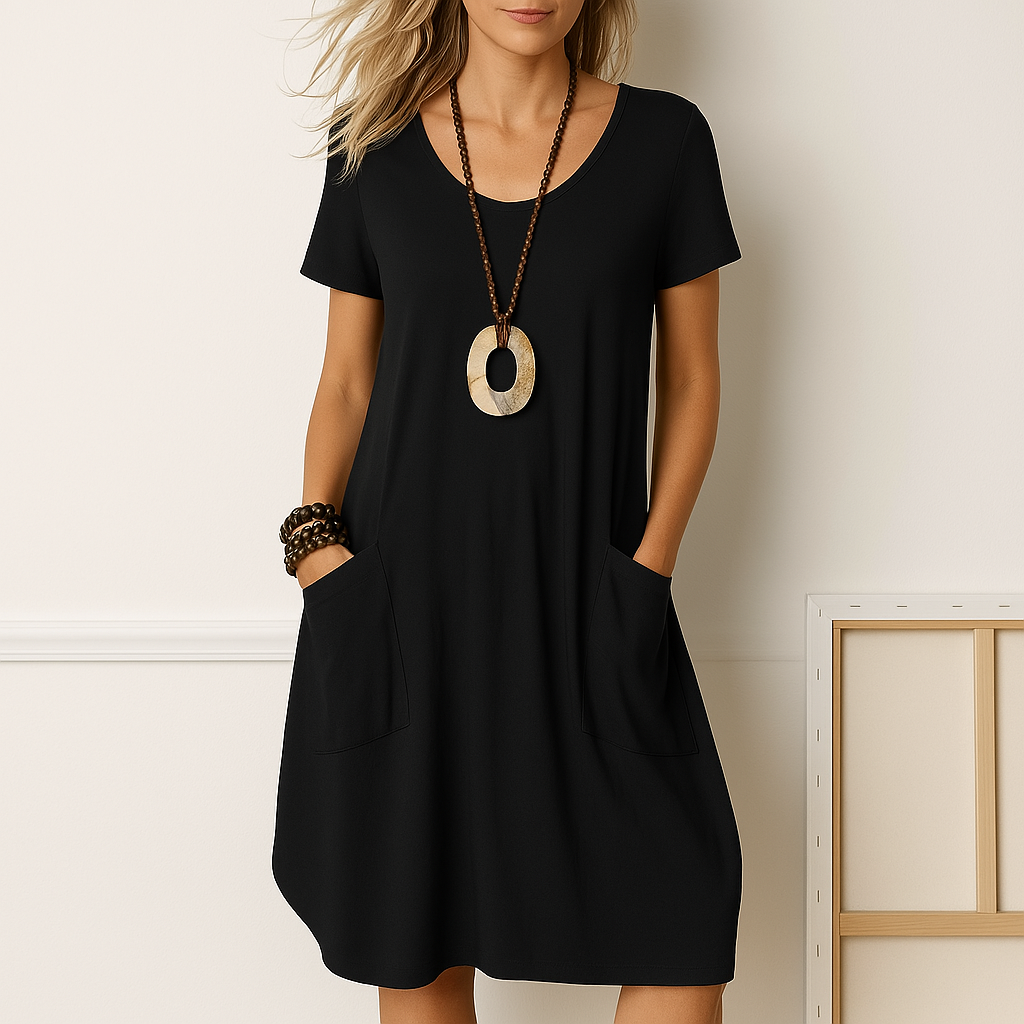Zanorly™ Sophie - Elegant Dress with Subtle Tummy Coverage