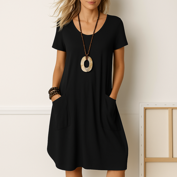 Zanorly™ Sophie - Elegant Dress with Subtle Tummy Coverage