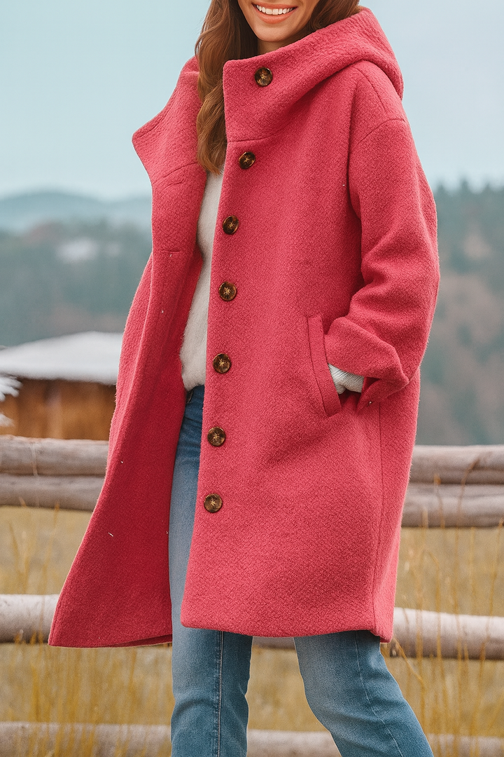 Kaia - Stylish Casual Hooded Coat